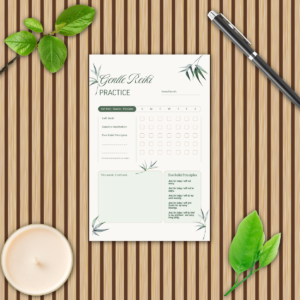 A Gentle Reiki Practice: Weekly Habit Tracker & Reflection