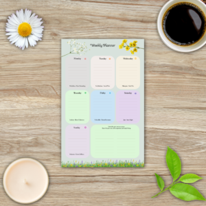 The Grounded Week: 7-Chakra Botanical Weekly Planner Bundle