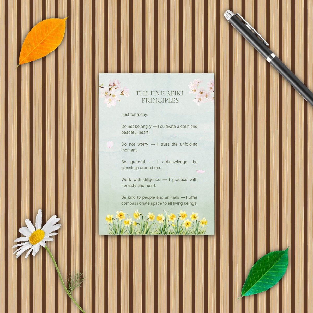 The Daily Foundations Deck: Three-Card Usui Reiki Ritual Set - Image 3