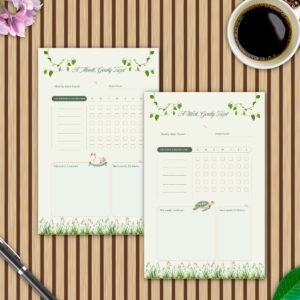 The Sage Meadow Habit Tracker Bundle — Weekly & Monthly