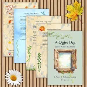 A Quiet Day — Printable Poetry & Reflection Junk Journal
